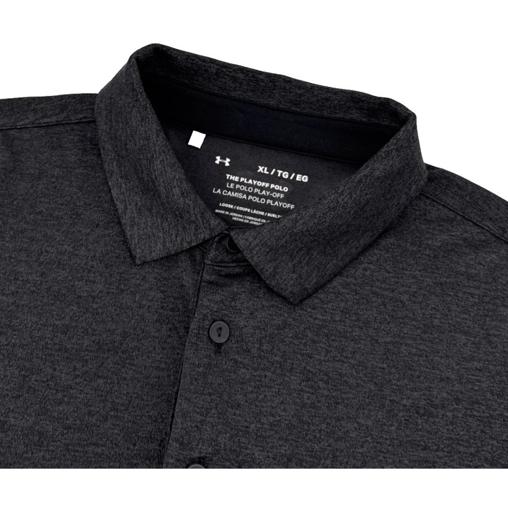 Under Armour Playoff Polo Men XL Charcoal Gray Golf Performance Stretch